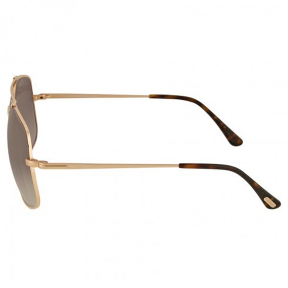 Sold Tom Ford Ronnie Sunglasses Gold w/Brown Lens - Picture 2 of 3